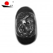 泗濱砭石手把件 笑佛\壽星\關(guān)公\下山猛虎